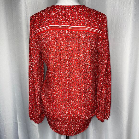 Max Edition Hi-Low Faux Wrap Top NWOT! Sz Small - Picture 3 of 7